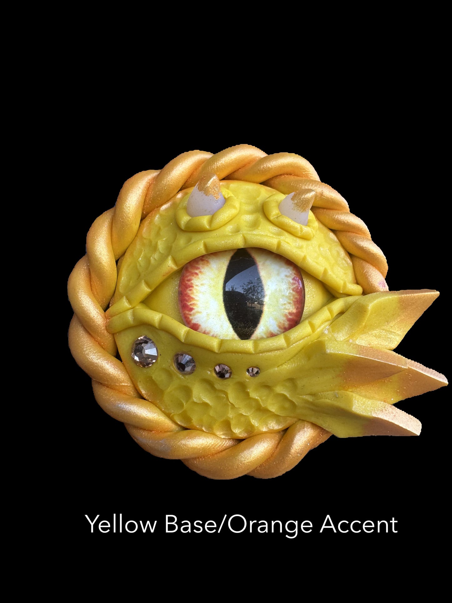 Customizable Orange/Yellow Dragon Eye Magnet